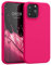 kwmobile Case Compatible with Apple iPhone 13 Pro Max Case - TPU Silicone Phone Cover with Soft Finish - Neon Pink