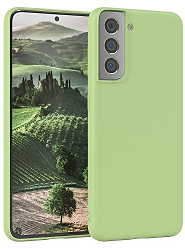 EAZY CASE - Housse en Silicone pour Galaxy S21 5G Housse Souple Antichoc Housse pour Portable avec Protection pour Appareil Photo Fines Premium Protection Cover TPU Phone Bumper en Vert