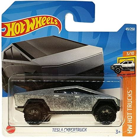 Hot Wheels - Tesla Cybertruck - HW Hot Trucks 3/10 - HCV57 - Short Card - Mattel 2022