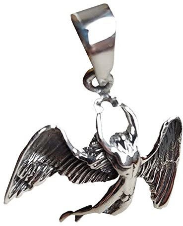 Generisch Silber Anhänger Schwebender Engel 925 er Sterling Männer Frauen Herren Damen Schmuck Amor Liebe