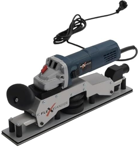 Electric Flexible Orbital Sander Flexisander FS40070E 110 V, 15 3/4 x 2 3/4 in, Variable Speed, Sands Flat and Curved Surfaces, Very Effective for Vehicle Body Repairers, Shipbuilders, Composite, Wood