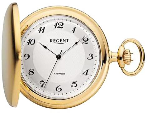 Regent Taschenuhr aus Metall in der Farbe Gold-Grau 51 mm, 11330100