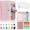 Budget Planner Deutsch, A6 Budget Binder Planer with Ordner Organizer/Geld Sparen Mappe for Cash Stuffing, 6 Ringbuch Budgetplaner Buch/Notizbuch mit Geldumschläge/Blätter/Etikett Aufkleber (Rosa)