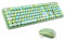MOFII - Sweet Pack Tastiera Mouse Gaming Wireless Layout Francese (AZERTY) WiFi 2.4GHz - PC Windows -Verde