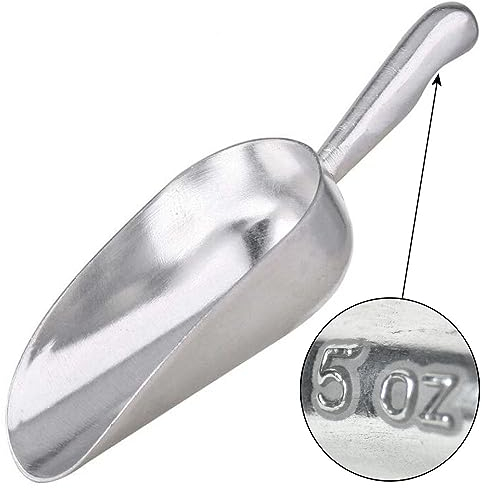 BarBits Eisschaufel aus Aluminium – runder Boden für Süßigkeiten (nur Handwäsche) (142 ml)
