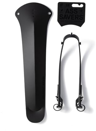 Ass Savers – Win Wing 2 Road - Stealth, Rear Mudguard For Road Bikes With Black Wishbone, Tire Widths Up To 35Mm, Ultralight, Clip On, Easy Installation & Removal, Secure Mount, Swedish Design
