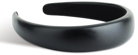 SXQLYH Serre tete-Bandeau Classique Cheveux Accessoire pour Filles et Femmes Serre-tête Bombé Pour Cheveux Bandeaux De Cheveux Bandeau Matelassé Serre-tête Filles Femmes (Noir)