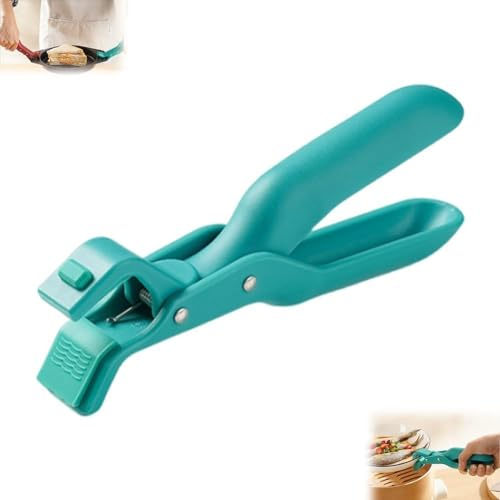 Multi-Purpose Anti-Scald Bowl Holder Clip for Kitchen,Silicone Non-Slip Heat Insulation Anti-Scald Clip,Hot Plate Gripper Tongs,Hand Guard Labor-Saving Bowl Clamp,Hot Bowl Gripper Clips (Green)