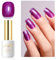 Imtiti Smalto UV glitterato, 15 ml, lilla, iridescente, glitter, smalto per unghie, soak off, LED, UV, arcobaleno, glitter UV, smalto per unghie fai da te