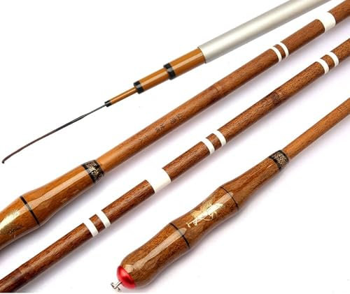 Canna da Pesca 2,7-6,3 m, Canna da Pesca telescopica in bambù Imitazione, Attrezzatura da Pesca per Canna da Pesca Leggera e Dura ad Alto tenore di Carbonio, 6,3 m