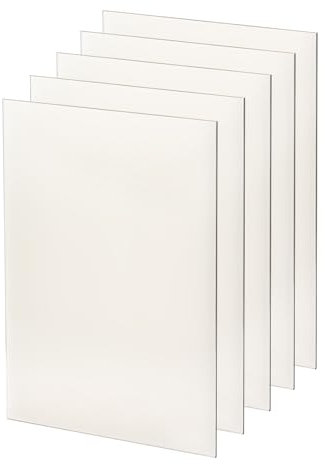 Kratki Kaminglas & Ofenglas Satz mit 5 Stück 310 x 300 mm hitzebeständige Kaminscheibe mit Temperaturbeständig bis 660 Degree C Stärke 4 mm Glasplatte für Kaminofen