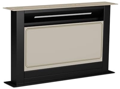 Klarstein Victoria Downdraft Cooker Hood - A++ Energy Efficient, 713.8 m³/h Airflow, Ultra Quiet 52 dB, Touchscreen Control, Dishwasher-Safe Filters, LED Lighting, Cream