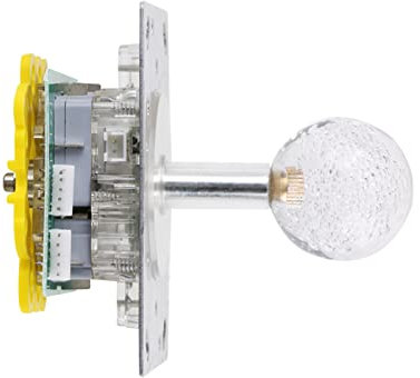 LED Colorful Illuminated Joystick, Game Joystick Ball Adjustable Competition Long Handle Joystick 4 to 8 Way Operate