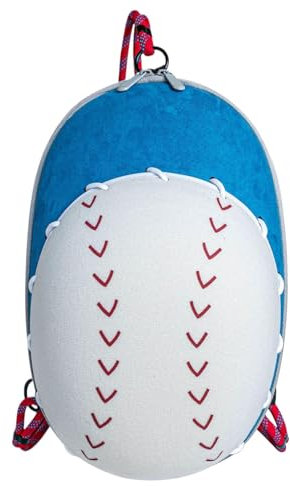 Ungtyb Sleek Baseball Cap Storage Bag, Hat Travel Case for Ball Caps, Portable Hat Storage Carrier, Decorative EVA Hat Carrier 35×22×15cm for Travel, Indoor, Outdoor, Present, Red, Blue Color