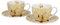 DUO ART GALLERY 2er-Set Tassen 270 ml TREE OF LIFE ECRU inspired by Gustav Klimt, New Bone China Porzellan