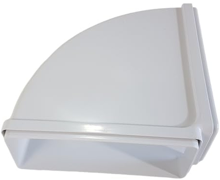 Flachkanal 220x90 für Dunstabzug Ø150mm (Bogen waagerecht 90° 220x90)