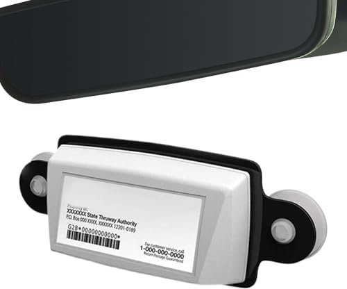 Porte-Badge Télépéage | Porte-Transpondeur De Péage | Ventouse Anti-UV De Montage Transparentes Remplacement Rapide pour Plaques D'immatriculation Motos