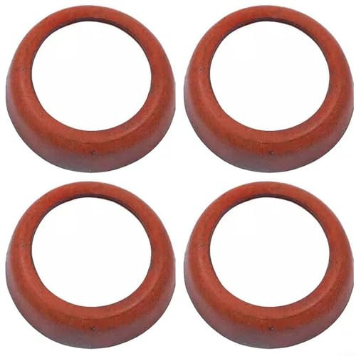 CWOQOCW Juego de 4 bombas de agua de cuero, modelo 75, bomba de mano, sello de taza de cuero, juego de repuesto de bomba de agua de vaca marrón, funda de pistón