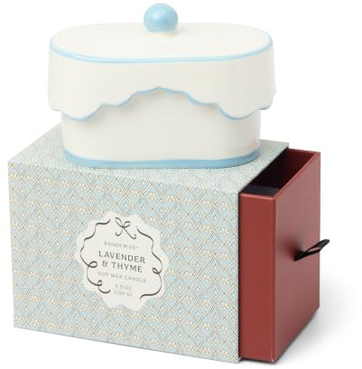 Paddywax Cherie Range Ceramic Candle - Lavender Thyme Scent