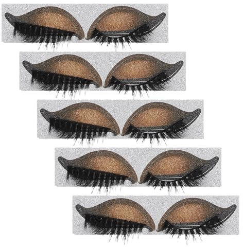 Beavorty 5paare Wimpern und Lidschatten-sticker für Augen Make-up Sofort Aufklebbarer Lidschatten mit Künstlichen Wimpern für Party und Halloween