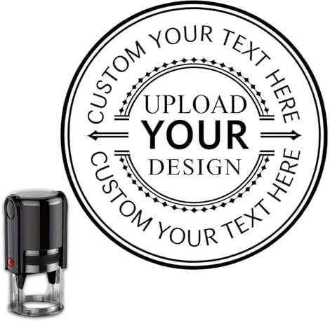 Personalized Self Inking Stamp, Custom Logo Rubber Stamp for Business