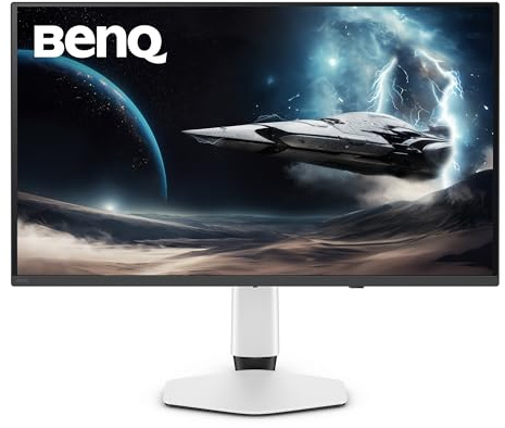 BenQ MOBIUZ EX321UZ 32 Pollici Gaming Monitor 4K QD-OLED di 4a generazione, 240Hz, 0.03ms, HDMI 2.1, DP2.1a 80Gbps, USB-C 90W, 99% DCI-P3, display HDR 400, FreeSync Premium Pro, garanzia di 3 anni
