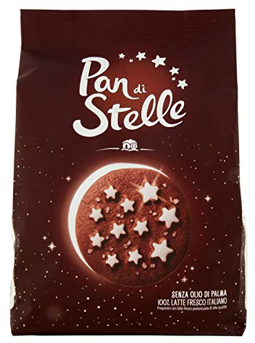 Mulino Bianco Pfanne Di Stelle Italienische Kakaokekse Plätzchen (700 g) ohne Palmöl, 2 Stück