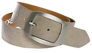 SOCCX Damen Gürtel aus Leder Grey 80