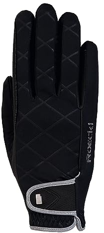 Roeckl Sports Reithandschuh Julia, Ladies Winter Handschuh, Schwarz 7.5