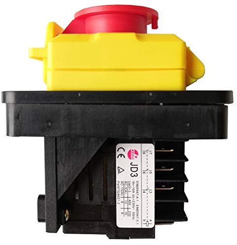 Wasserdichter industrieller elektromagnetischer Druckknopfschalter KEDU KJD11 JD3 8-Pin 10-Pin Schaltrelais (8-polig - 230 V mit Abdeckung)