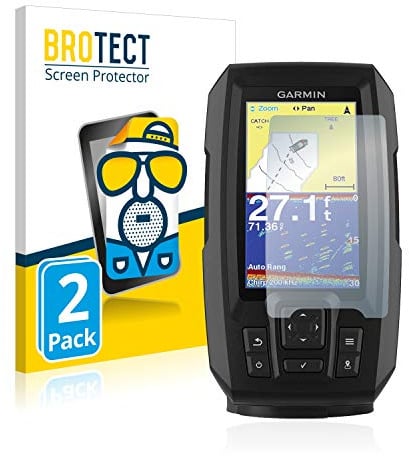 BROTECT Entspiegelungs-Schutzfolie für Garmin Striker Vivid 4cv (2 Stück) Matte Displayschutz-Folie, Anti-Reflex, Anti-Fingerprint