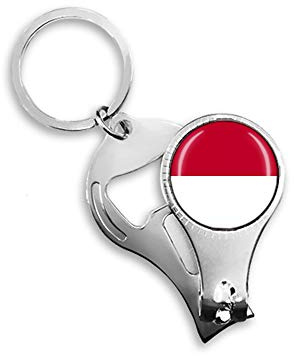 Flaschenöffner mit Monaco-Flagge, Metall, Glas, Kristall, Schlüsselanhänger, Reise-Souvenir, Geschenk, Zubehör