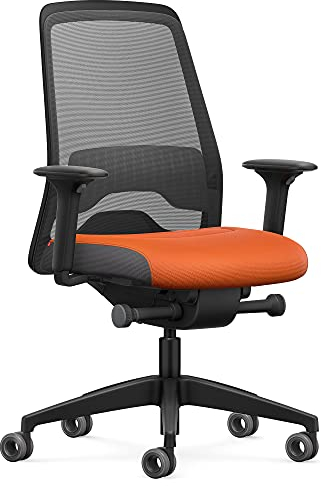 Interstuhl Bürostuhl Every Active Edition – ergonomischer Schreibtisch- und Gaming-Stuhl – Lordosenstütze für gesünderes Sitzen – vereint gesundes und aktives Sitzen (Anthrazit | Orange)