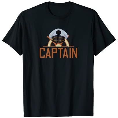 Seemann Kapitän Hut Segelboot Skipper Schiff Segelboot Schiff T-Shirt
