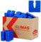 KLIMAS® Abstandshalter Kunststoff 8mm 50 Stück Distanzscheiben Set Blau | Sockelprofile Sockelschienen Ausgleichstück Distanzstück für Universal-Dübel mit 3 Durchmesser Ø 6/8/10 mm PE Abstandhalter