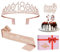 Juesly 18th Birthday Decorations for Girls: Rose Gold Sash, Crown, Candles, Cake Toppers. 18th Birthday Gifts for Girls, Party Decor Supplies