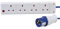 TEW Extension Lead 4 Gang to 16A Plug 20m Camping Hook Up Lead