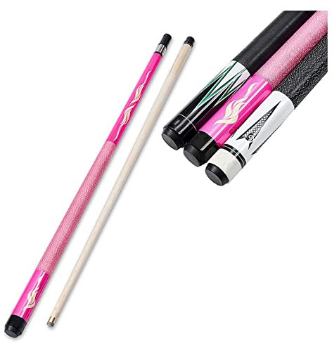 sxlxayxbmsd Billard Queue Billard Queue Spitzen Poolstick für Damen Pink, 10,5 mm Queuespitzen, 57 Zoll Stilvolles Billardqueue, Komfortabler Griff, Frauen 0408(Color:Pink,Size:)