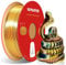 RepRapper Silk Dreifarbiges PLA Filament 1,75 mm für 3D Drucker Coextrusions PLA Filament 1 kg (2,2 lbs) Spule Mehrfarbiges PLA 3d Druck Zubehör, Silk PLA Gold & Kupfer & Blau