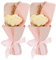 2 Pcs Savon De Bain Rose Fleur Savon Floral Parfumé Savon De Bain Réaliste Savon Bouquet De Fleurs Boîte pour La Maison Bureau Café Décoration Vacances