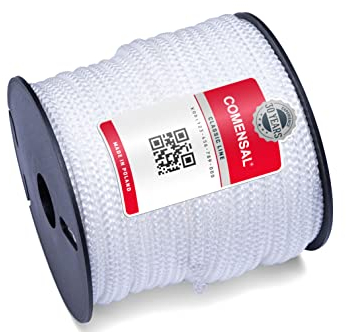 COMENSAL® Cuerda Nylon 30m - Cuerda de Albañil - Grosor 4mm - Cordel Guía de Albañil - Cuerda Duradera - Made in EU