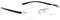 Read Optics Lesebrille 2,0, nicht verschreibungspflichtige Brille, randloses Design in Silber und Shwarz, leichte, stylische Brille