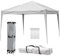 MUWO Pavilio Outdoor Faltpavillon 3×3 m, optimaler Wetterschutz. Stahlgestell mit wasserdichter Plane und UV Schutz 50+. Gartenpavillon oder Partyzelt mit 2,5 m Firsthöhe, 2,2 m Eingangshöhe (Weiß)
