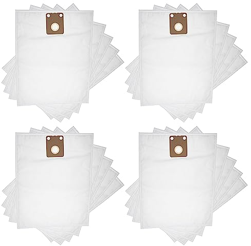 vhbw 20x Sacs compatible avec Nilfisk VC 300, Thor ECO, VP300 eco, VP300 HEPA aspirateur - microfibre non tissée, 42,5cm x 27cm blanc