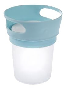 Babyjem Snack Becher Snackbecher Snackbehälter Praktische Aufbewahrung Greifbox für Baby und Kleinkind, Blau
