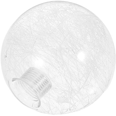 Artibetter Abat-jour Verre Transparent Rond Remplacement Pour Lustre à Applique Murale Plafonnier Culot