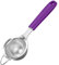 U-Taste Tamiz de malla fina pequeño: colador de cocina de acero inoxidable 18/8 de 8,5cm con mango de silicona resistente remachado, ideal para tamizar harina, colar té, arroz, quinua (Morado)