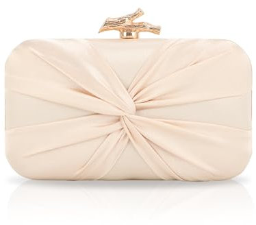 Jywmsc Pochette con Fiocco in Raso per Donna Borse da Sera Formale per Matrimoni, Balli, Feste, Club