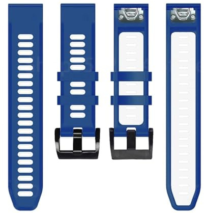 GerRit yzw6688 26 mm 22 mm Band kompatibel mit Fenix ​​6X/6X Pro/5X/3 Weiches Silikonband kompatibel mit Fenix ​​6/6 Pro/5/5 Plus Smart Watch Band Armband(MW,22mm Forerunner 945)