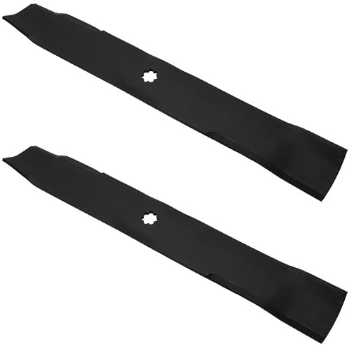 Lot de 2 Lames de Tondeuse Remplaçant pour John Deere de 54,5 cm pour AM141033 X300 Ride on